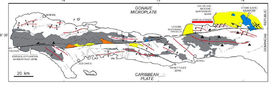 아이티 남부 변형 단층