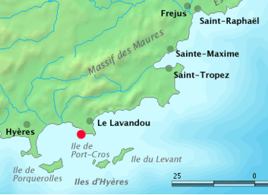 ブレガンソン城の位置