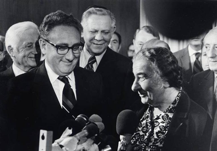Golda Meir et Henry Kissinger