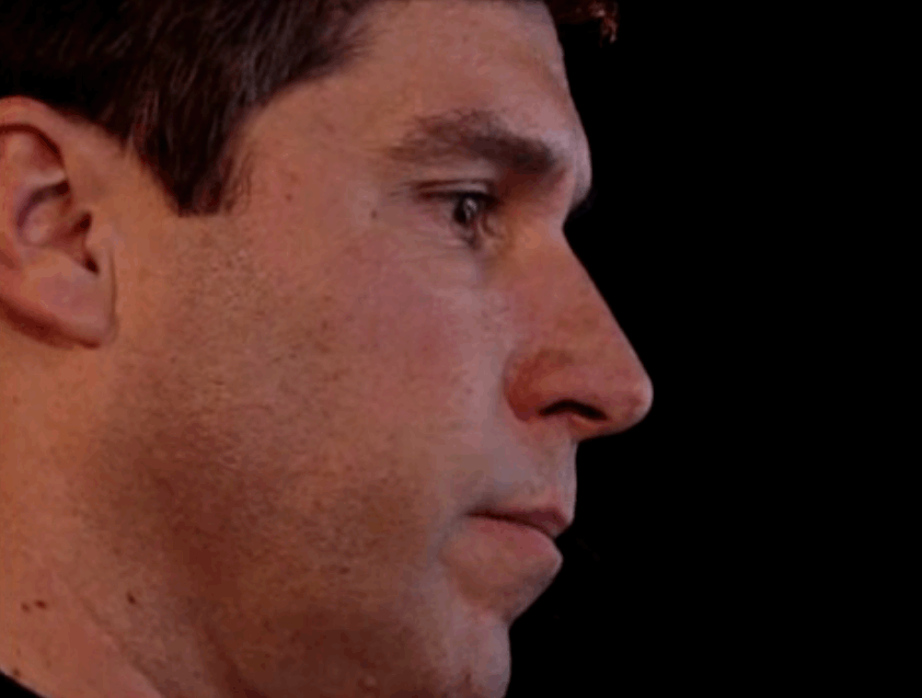 pilote visage impassible