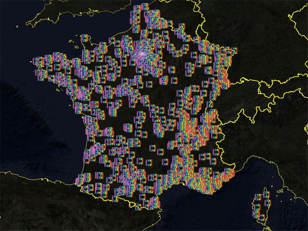 ネットワークの帽子のフランス
