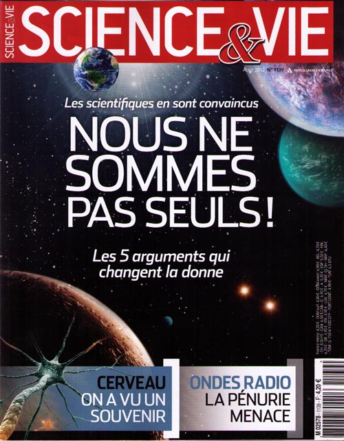 science et vie aout 2012
