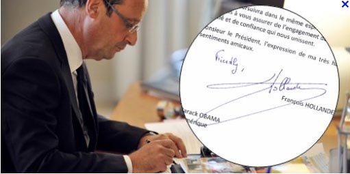 signature Hollande