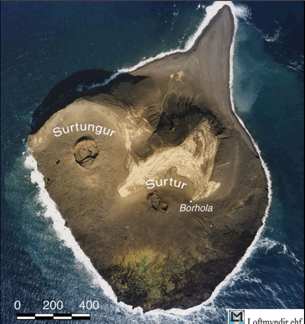 Surtsey, vista aérea