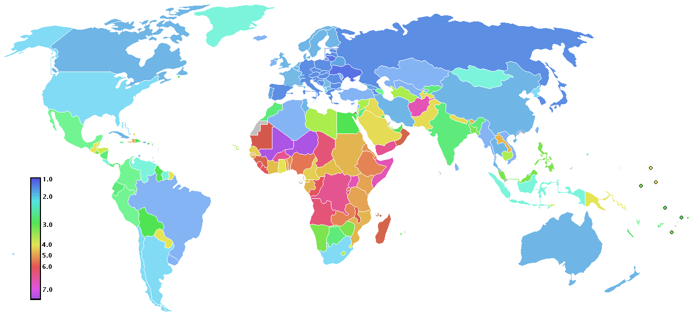 Сырой уровень рождаемости