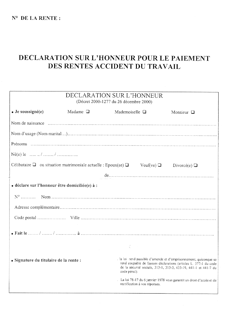 non deces attestation